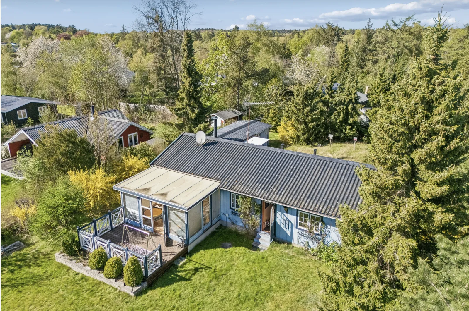 Huset udefra · Før