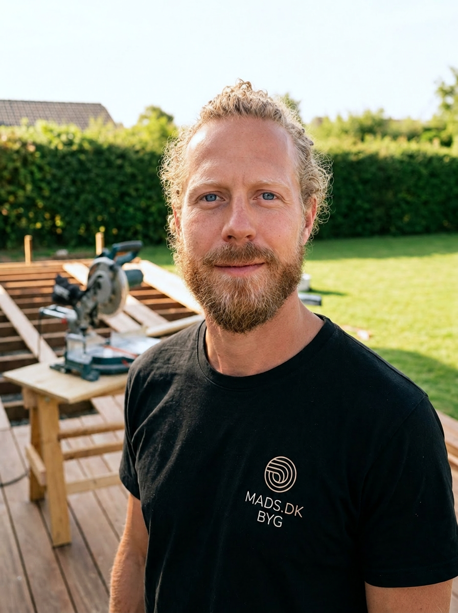 Mads – håndværker i gang med specialbygget indretning